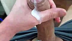 Brazilian twink shows off big penis!