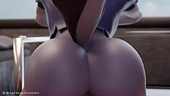 Loona from Helluva Boss rides POV ass