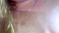 Courtney69 plays with dildo on her big tits