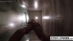 jezebelle bond in a steamy hot shower