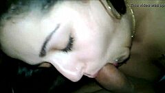 Watch this brunette teen blow cock