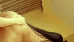 Big ass latina girl tempts with her curves in amateur scene.