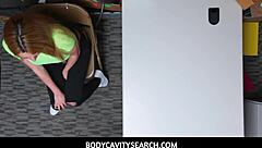 Alexa Raye's seductive powers lure security officer at work