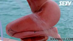 I am Luciane Hoepers, posing sensually in this erotic essay for xxxmalu.com, showcasing my blonde beauty and intimate touches