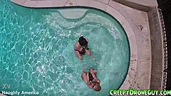 lesbians filmed by a drone