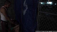 Bondage played rough in outdoor public sex with Anya Olsen.