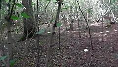 Outdoor Blowjob and Cocksucking with a Horny Brunette