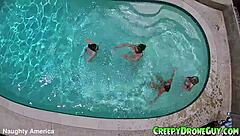 lesbians filmed by a drone