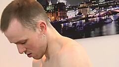 Asian stud cums hard from monster cock anal?