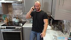 teen violet gems stuck and fucked by big cock danny steele