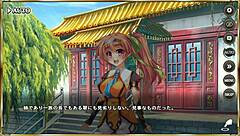 In the ero scene from Shinrenki Musou Tenka Touitsu Den, Ma Dai the hero engages in explicit acts