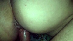 Big cock cumshot on thick milk panties