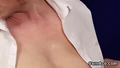 a hot woman gets a facial and swallows everything