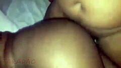 Ebony Latina BBW Orgasms from Hairy Ass Filling in POV