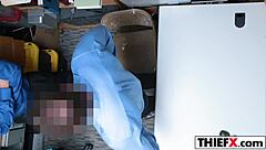 Audrey Royal Gets Punished by Burglar with Big Cock