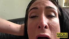 Bound submissive milf gets fingered and assfucked