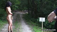 Why does this unusual looker get cumshot on her face while sucking all the ejaculate?