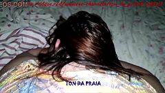 Naughty cousin cums twice on slow cock