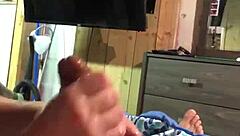 Amateur Wife Gives Detailed Handjob And Blowjob To Husband At Home