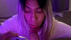 Skinny Mexican Latina Bitch Deepthroats Cock Like A Prostitute Girlfriend