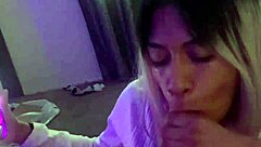 Skinny Mexican Latina Bitch Deepthroats Cock Like A Prostitute Girlfriend