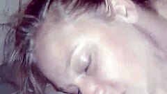 curvy blonde in casual moment