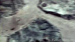 Alexis Crystal Gets Facial Cum in Public Railway Threesome