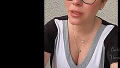 barbara evans pregnant in voyeur masturbation moment