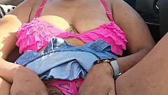 Lilpuddingbowls explores outdoor masturbation with fingering and ass play in panties