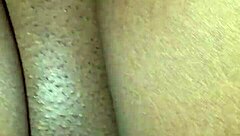 Detailed view of wet monster cock in action