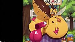 Bee Craves Honey In Her Honeyhole