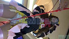 Asian cosplayer in SM costume gets fucked