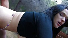 outdoor assfuck with the black-haired slut 😈