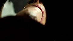 Gloryhole eurobabe drenched in hot jizz after blowbang