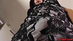 Asian Ladyboy Drenchs In Cumshot