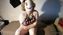 Teal Black masturbates anally in homemade POV lingerie