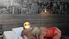 Naughty Neighbor Bent Over For Doggystyle Creampie Action