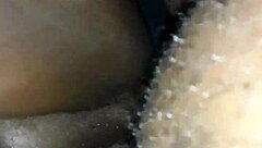 My little black ass friend loves this creampie cock.