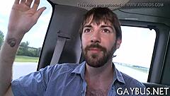 Blindfolded Man Sucks Cock in Gay Competition Game