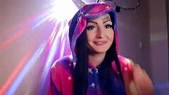 Dominatrix nika in unicorn pajamas will guide your jerk off session today