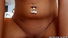 Bawdy pussy exposed in pov blowjob and fucking