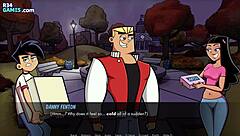 Paulina Sanchez in need of rescue in Danny Phantom Hentai Game
