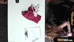 Blonde gets rough doggystyle fuck