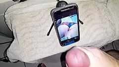 Uncut cock gets a tribute from Monica