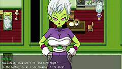 Hentai game with Dragon Ball Super characters in a steamy encounter