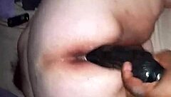 Big ass amateur bbw riding big black dildo
