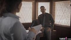 Professor's intriguing project with teen student leads to gaping anal exploration