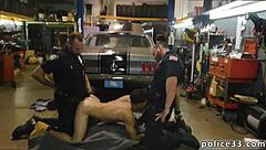 gay guy gets torn up by police, groaning loudly