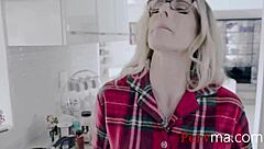 Passionate Fucking with Step Mom Cory Chase Under Mistletoe