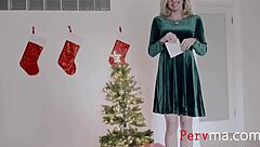 Passionate Fucking with Step Mom Cory Chase Under Mistletoe